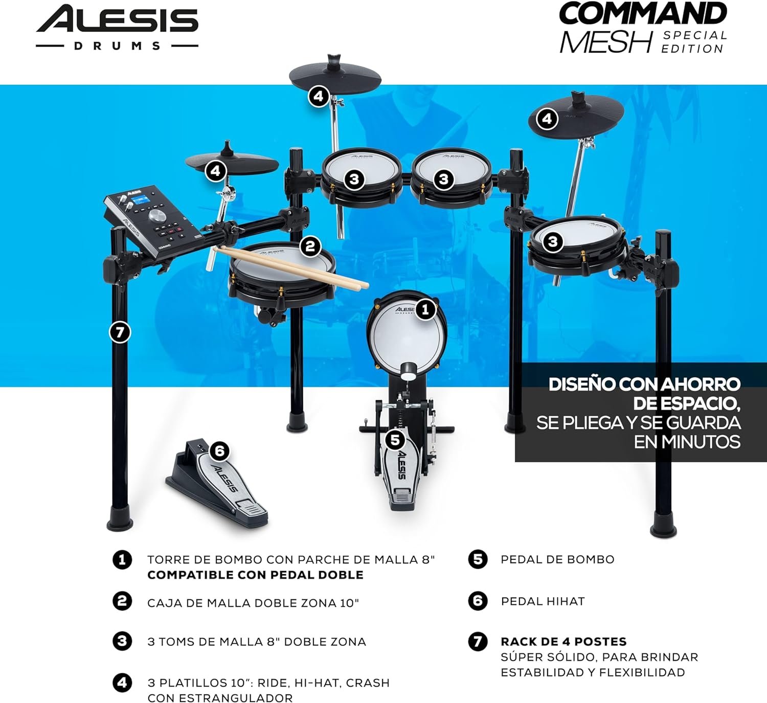 Alesis Command Mesh SE Kit Set de Batería Electrónica